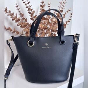 Nanette Lepore Black Crossbody bucket Bag